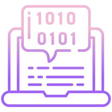 Senaryo. Web simgesi basit illüstrasyon