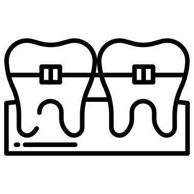 Diş bakımı. Basit resimleme