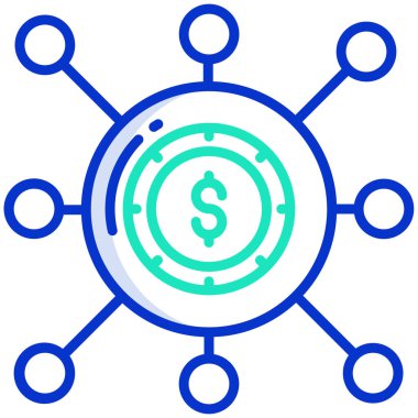 finansman simgesi vektör illüstrasyonu 