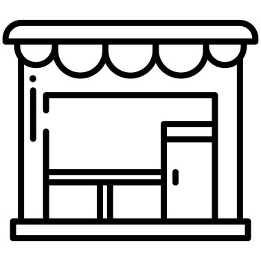 Basit vektör simgesi, depolama illüstrasyonu