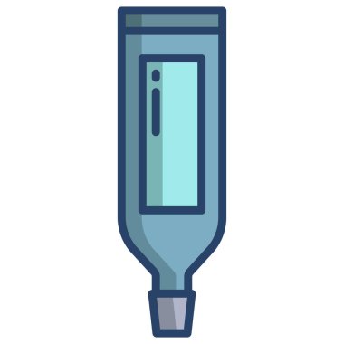 Diş macunu basit simgesi, vektör illüstrasyonu