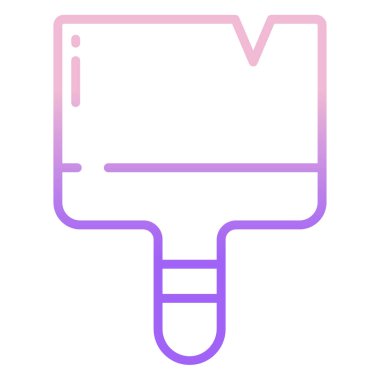 Boya fırçası. Web simgesi vektör illüstrasyonu