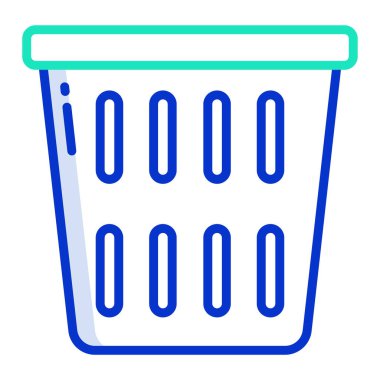 Basit vektör simgesi, sepet illüstrasyonu