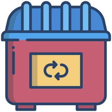 Geri dönüşüm simgesi vektör resimlemesi 