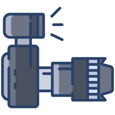 Kamera. Web simgesi basit illüstrasyon  