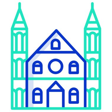 Bina. Web simgesi basit tasarım