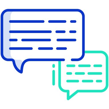 Konuş. Web simgesi basit illüstrasyon 