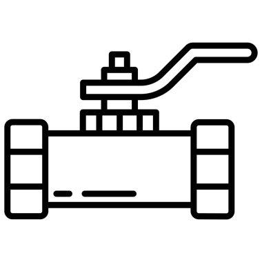 Su Denetim simgesi vektör illüstrasyonu
