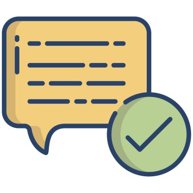 Konuş. Web simgesi basit illüstrasyon