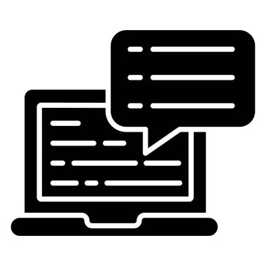 dizüstü bilgisayar simgesi, vektör illüstrasyonu