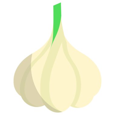 Sarımsak ikonu modayı ve logo, web, uygulama, UI için modern yer tutucu sembolü.