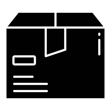 Kutu. Web simgesi basit illüstrasyon