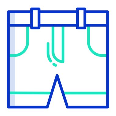 Beyaz arkaplanda basit vektör kısamı simgesi