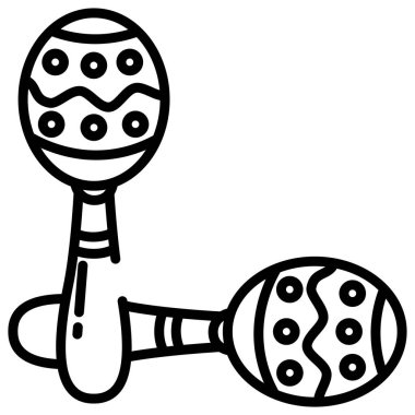 Bebek çıngırağı. Basit resimleme