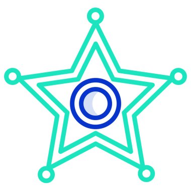 Basit vektör simgesi, Şerif 'in çizimi