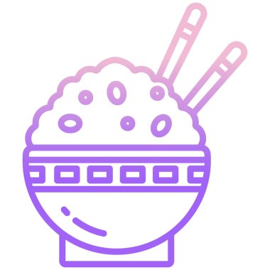 pirinç. Web simgesi basit illüstrasyon