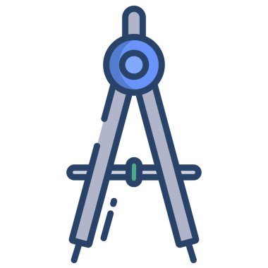 Pusula. Web simgesi basit illüstrasyon 