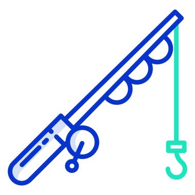 Basit bir balık ikonu. vektör illüstrasyonu