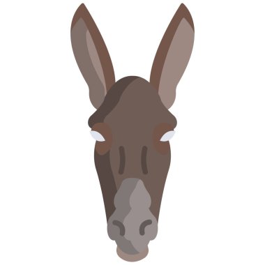 Eşeğin vektör illüstrasyonu