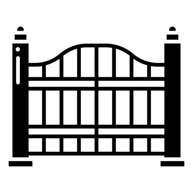 Geçit simgesinin vektör illüstrasyonu