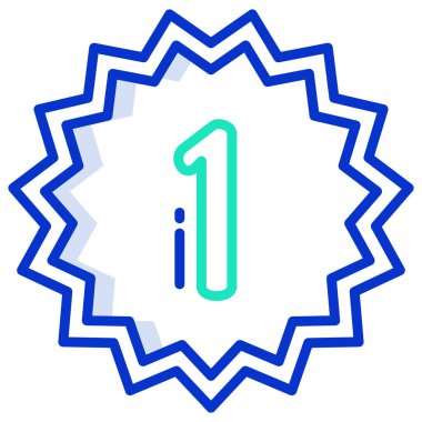 Beyaz arkaplanda basit vektör yıldız ödül simgesi