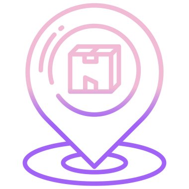 konumu PIN satırı vektör simgesi