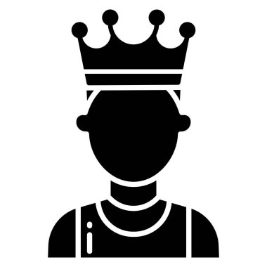 Adamım. Web simgesi basit illüstrasyon