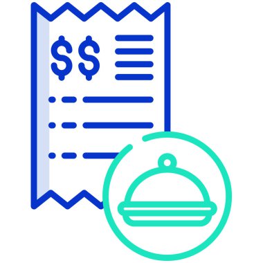 Makbuz. Web simgesi basit illüstrasyon