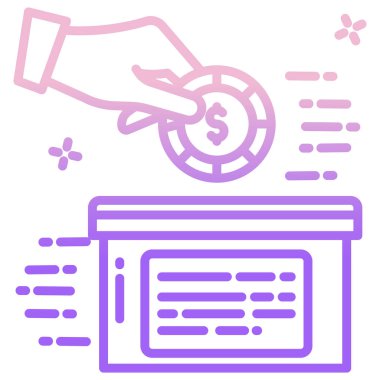 finansman simgesi vektör illüstrasyonu 