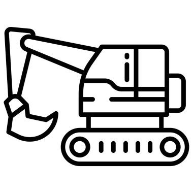 İnşaat. Web simgesi basit illüstrasyon