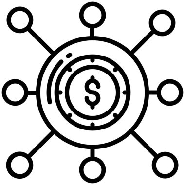 finansman simgesi vektör illüstrasyonu 