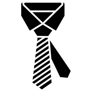 Kravat. Web simgesi basit illüstrasyon