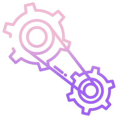 Teçhizat Web simgesi basit illüstrasyon 