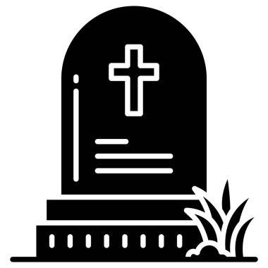 Ölüm ikonu vektör illüstrasyonu 