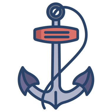 Çapa. Web simgesi basit illüstrasyon