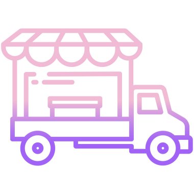 araba web simgesi, vektör illüstrasyonu 