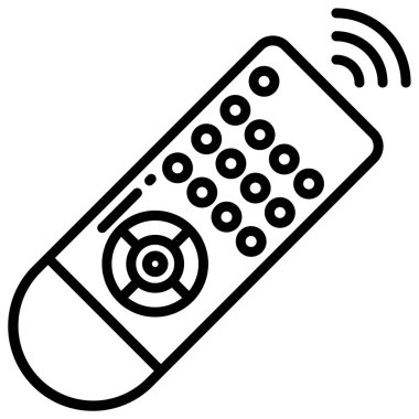 Uzaktan. Web simgesi basit illüstrasyon