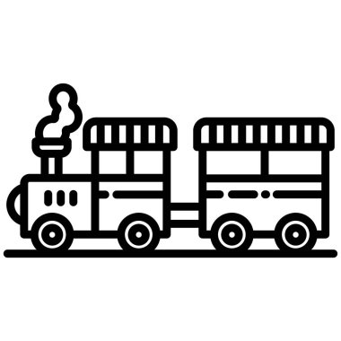 Web simgesi tren, illüstrasyon vektör 