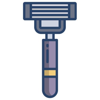 Tıraş bıçağı. Basit vektör illüstrasyonu