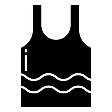 Yelek. Web simgesi basit illüstrasyon