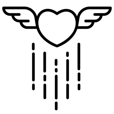 Aşk kalbi. Basit tasarım