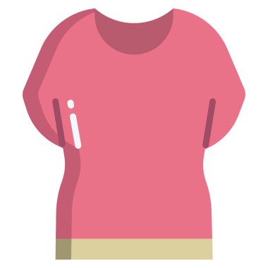 t-shirt basit simgesi, vektör çizim