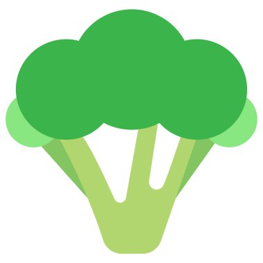 Brokoli. Web simgesi basit illüstrasyon