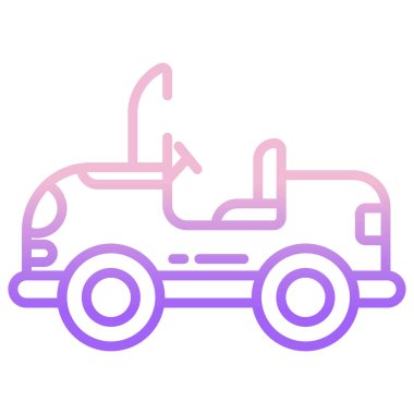 araba web simgesi, vektör illüstrasyonu 