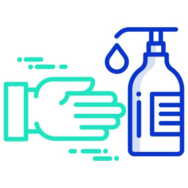 Basit vektör simgesi, Antiseptik illüstrasyonu