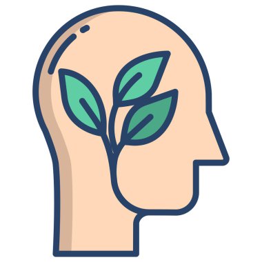 Zihin vektörü resimleme arkaplanı 