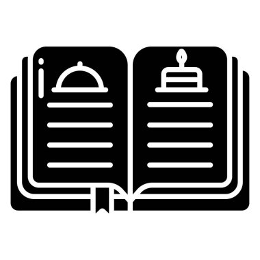 Kitap. Web simgesi basit illüstrasyon 