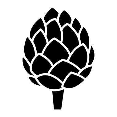 Enginar simgesinin satır çizimi 