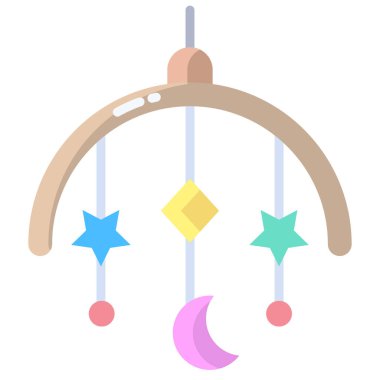 Basit vektör simgesi, Bebek Mobil 'in çizimi