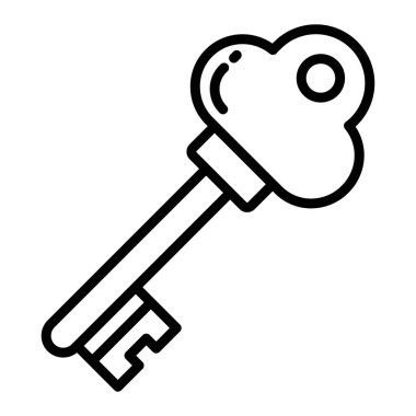 Anahtar. Web simgesi basit illüstrasyon 